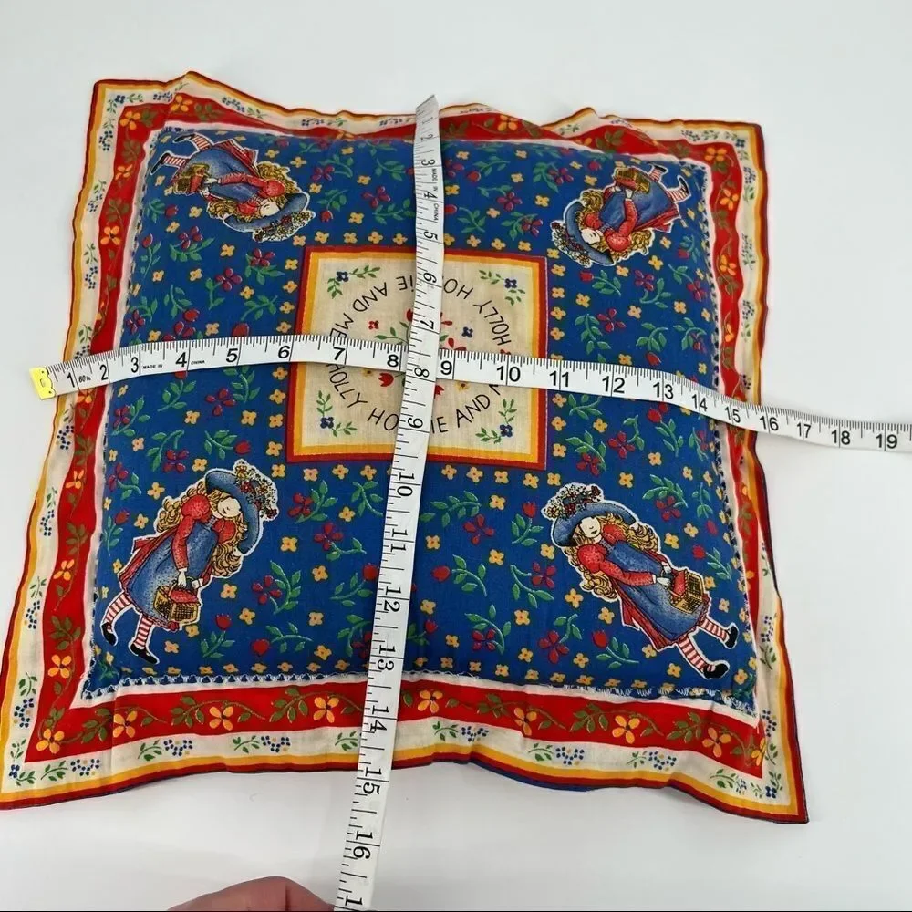 Vintage Holly Hobbie and Me throw pillow‎ 80s VTG